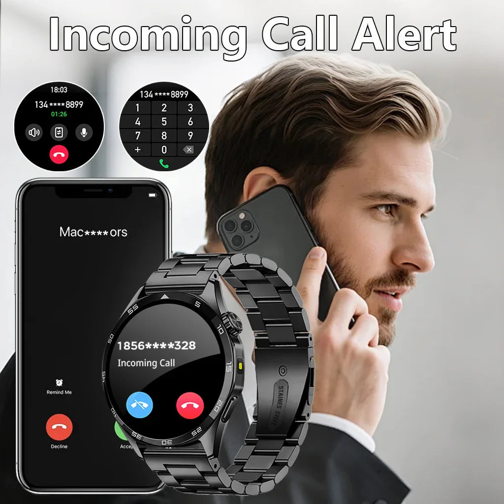 ERUN Men's Smartwatch | Fitness Tracker, Calling & HD Display