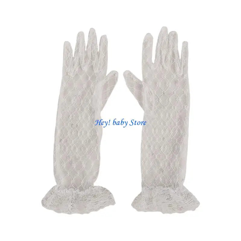 Girls Lace Dress Gloves | Wedding, Birthday & Communion