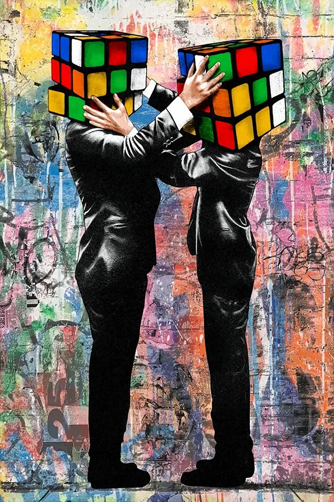 Abstract Graffiti Street Art Funny Famous Canvas Painting Posters and Print Wall Art Pictures For Living Room Home Decor Cuadros Peaceful Pleasures Health and Wellness