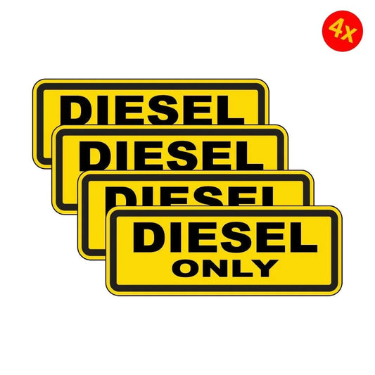 pack of 4 65mm x 25mm Diesel Only Petrol Fuel Stickers Peaceful Pleasures Health and Wellness Default Title