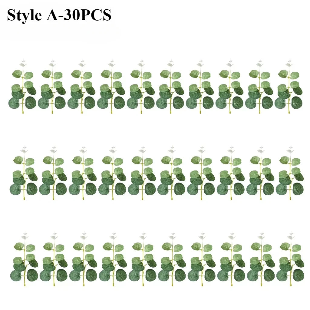 Artificial Eucalyptus Leaf Picks 3 Styles – Wedding & Home Décor