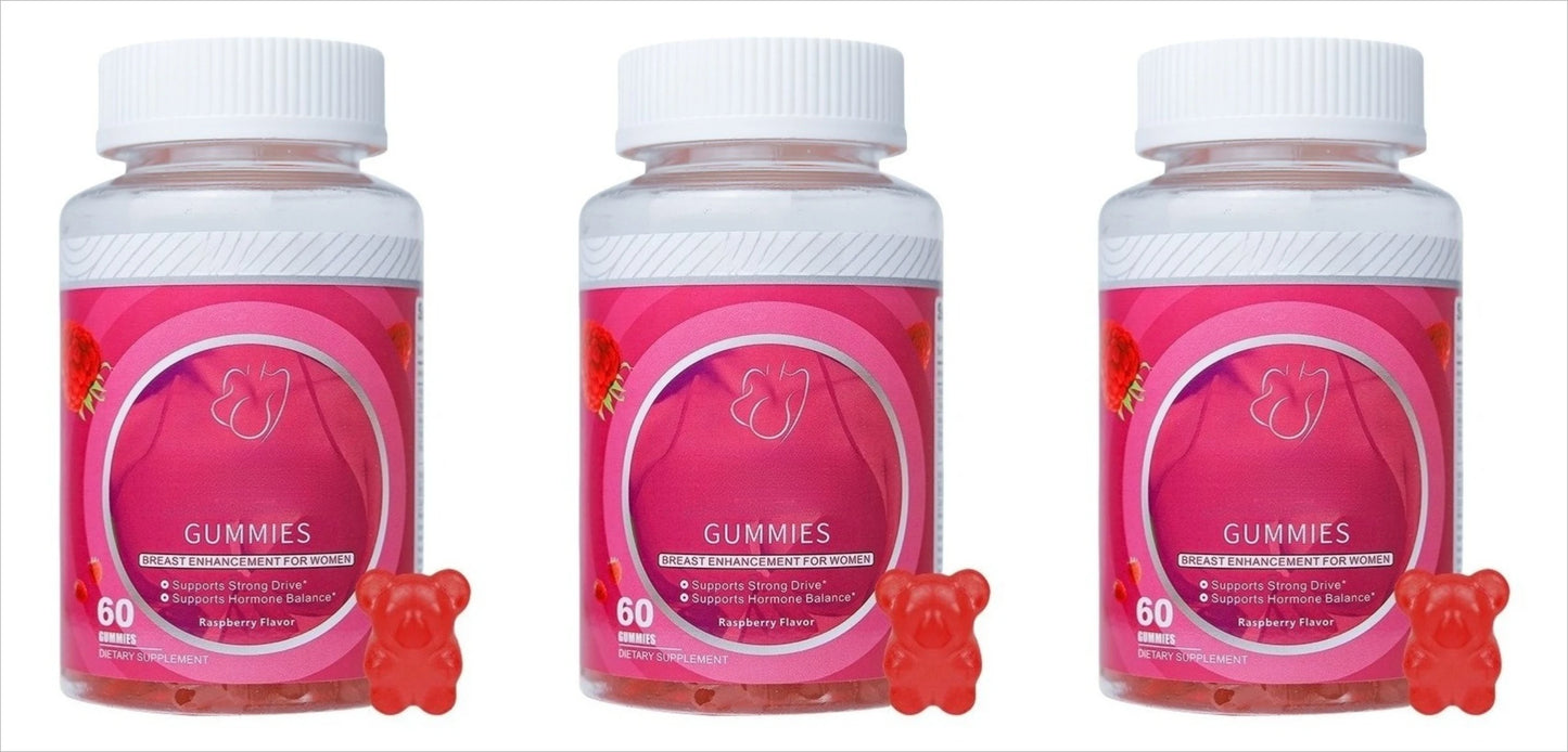 Bust Enhancement Gummies for Women – Daily Supplement, 60ct