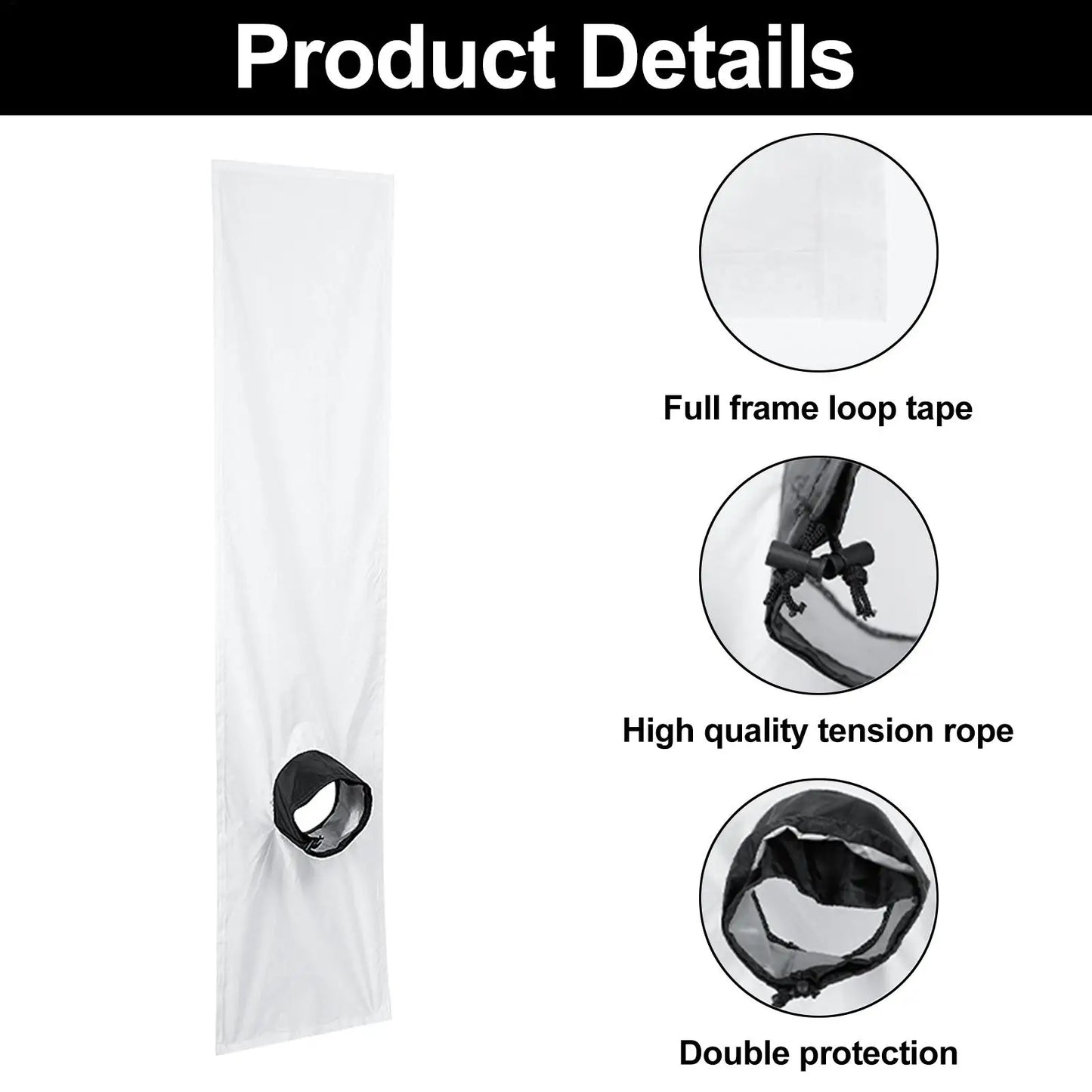 AC Window Vent Seal Kit – Waterproof Portable AC Baffle 2M/3M