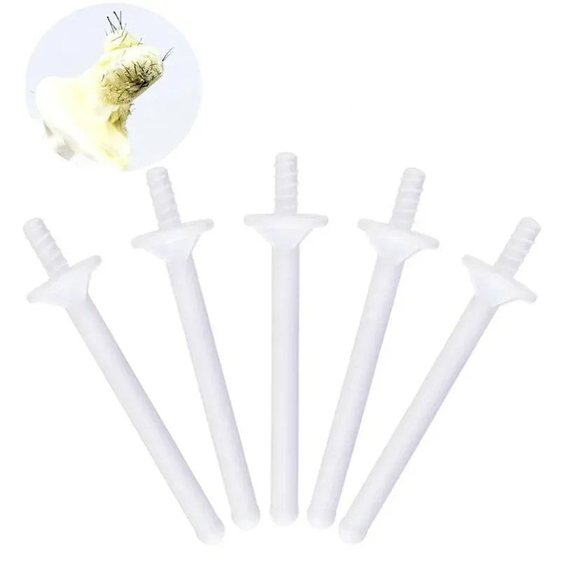 Nose Wax Sticks - 100 Pcs Nose Wax Applicators for Nostril Nasal Cleaning Ear Hair Removal, Effective Depilation Peaceful Pleasures Health and Wellness