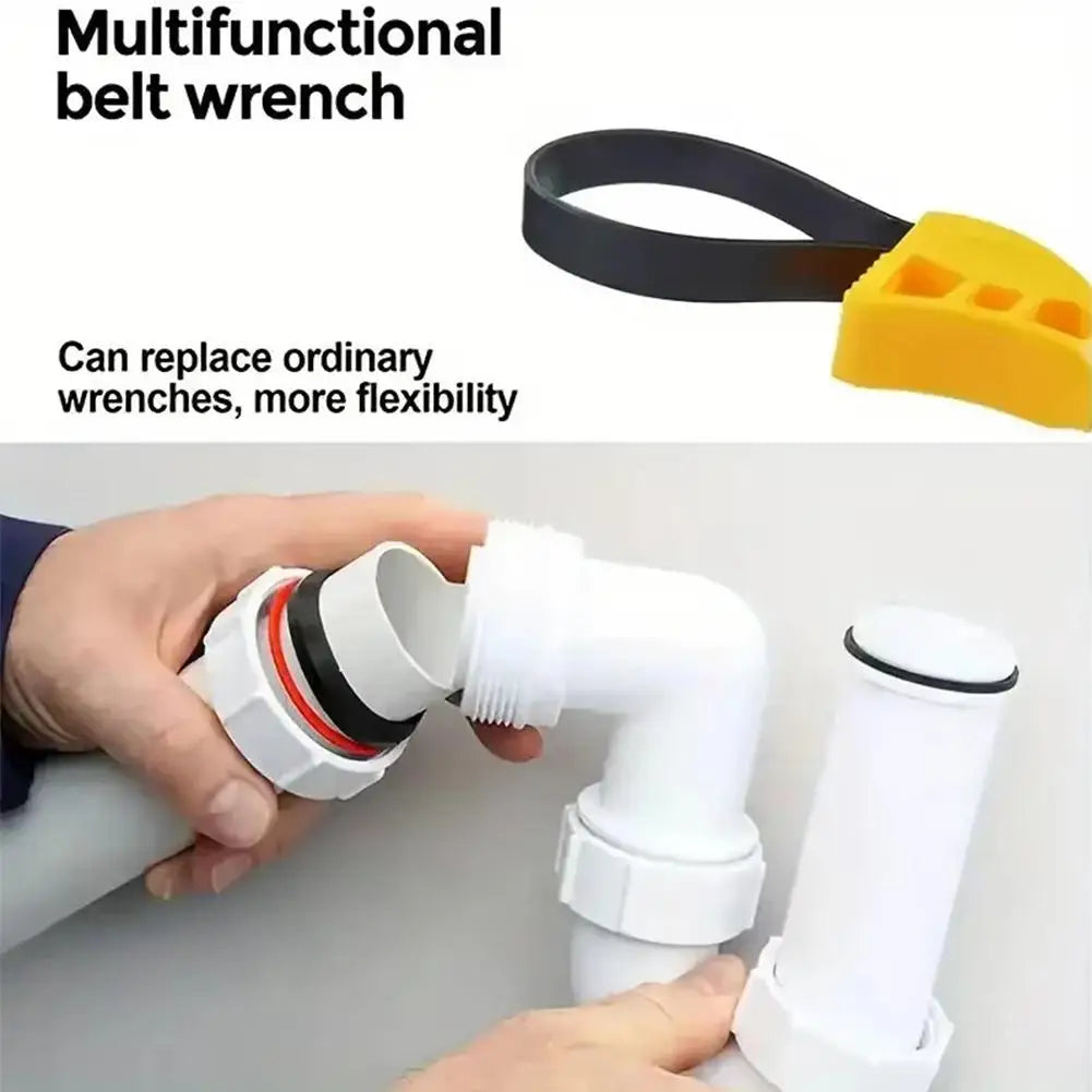 6 inch multifunctional belt wrench Adjustable Disassembly Tool Oil Filter Puller Strap Spanner Chain Wrench Strap Opener Peaceful Pleasures Health and Wellness