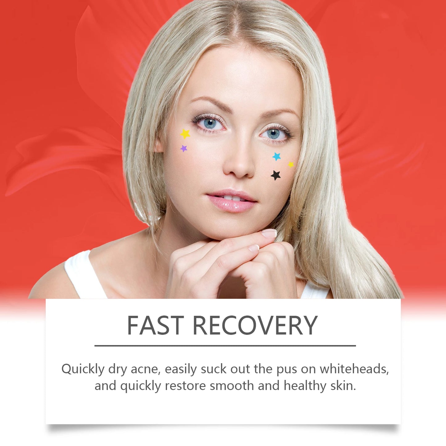 Hydrocolloid Acne Patches 200pcs | Star-Shaped Blemish Dots