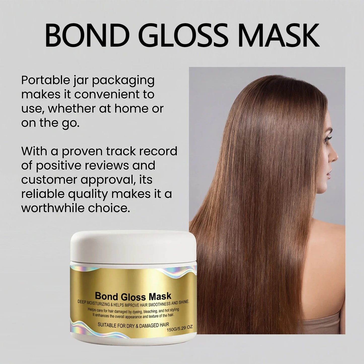 Gloss Mask Keratin Hair Mask | Deep Moisture & Frizz Control