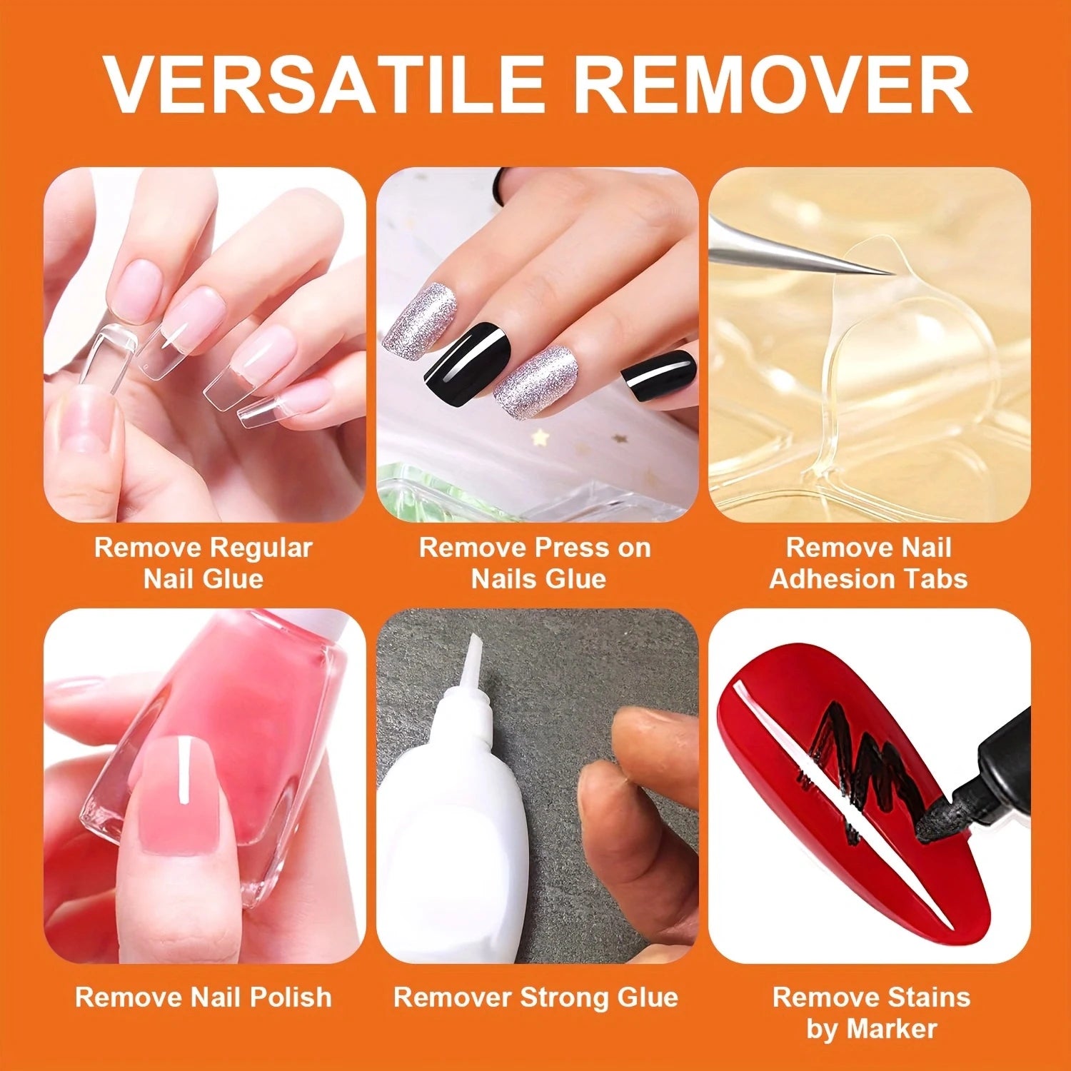 TWOING 10ml Nail Glue Remover Liquid, Fast Dissolving Formula for Press-On Nails, False Nail Tips & Nail Adhesive Remover Peaceful Pleasures Health and Wellness