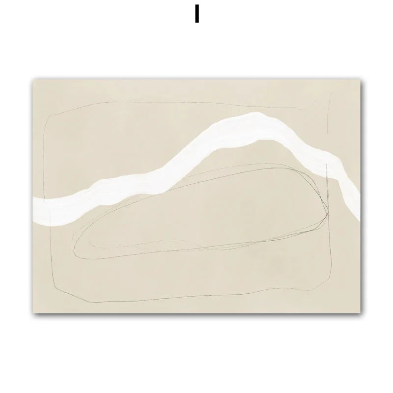 Boho Minimalist Abstract Woman Canvas Wall Art | Matisse Line Art Canvas Wall Art Print Peaceful Pleasures Health and Wellness I 20x30cm Unframed