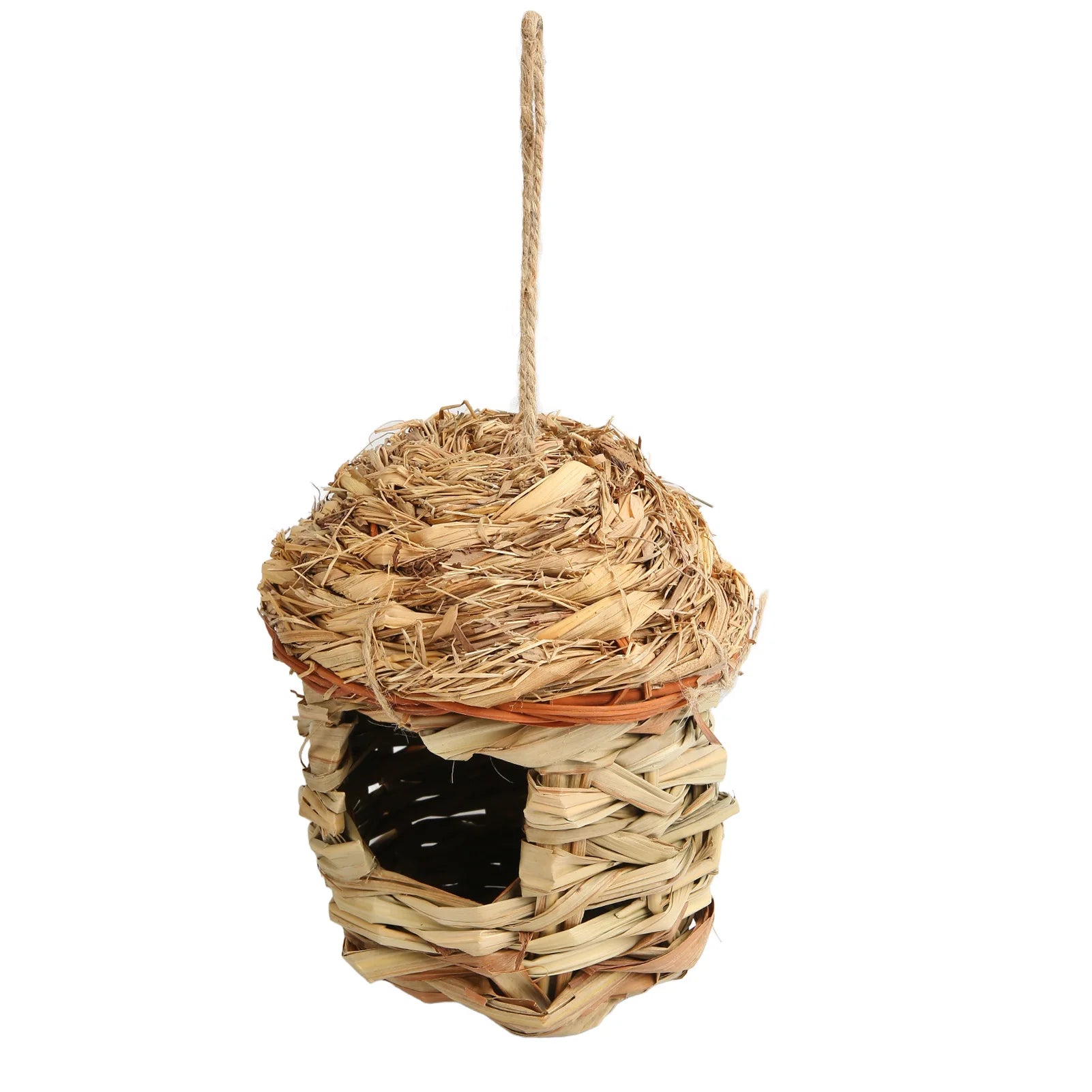 Woven Bird House Grass Bird Safe Breathable Decorative Environmental Friendly for Courtyard for Hummingbirds for Indoor Peaceful Pleasures Health and Wellness