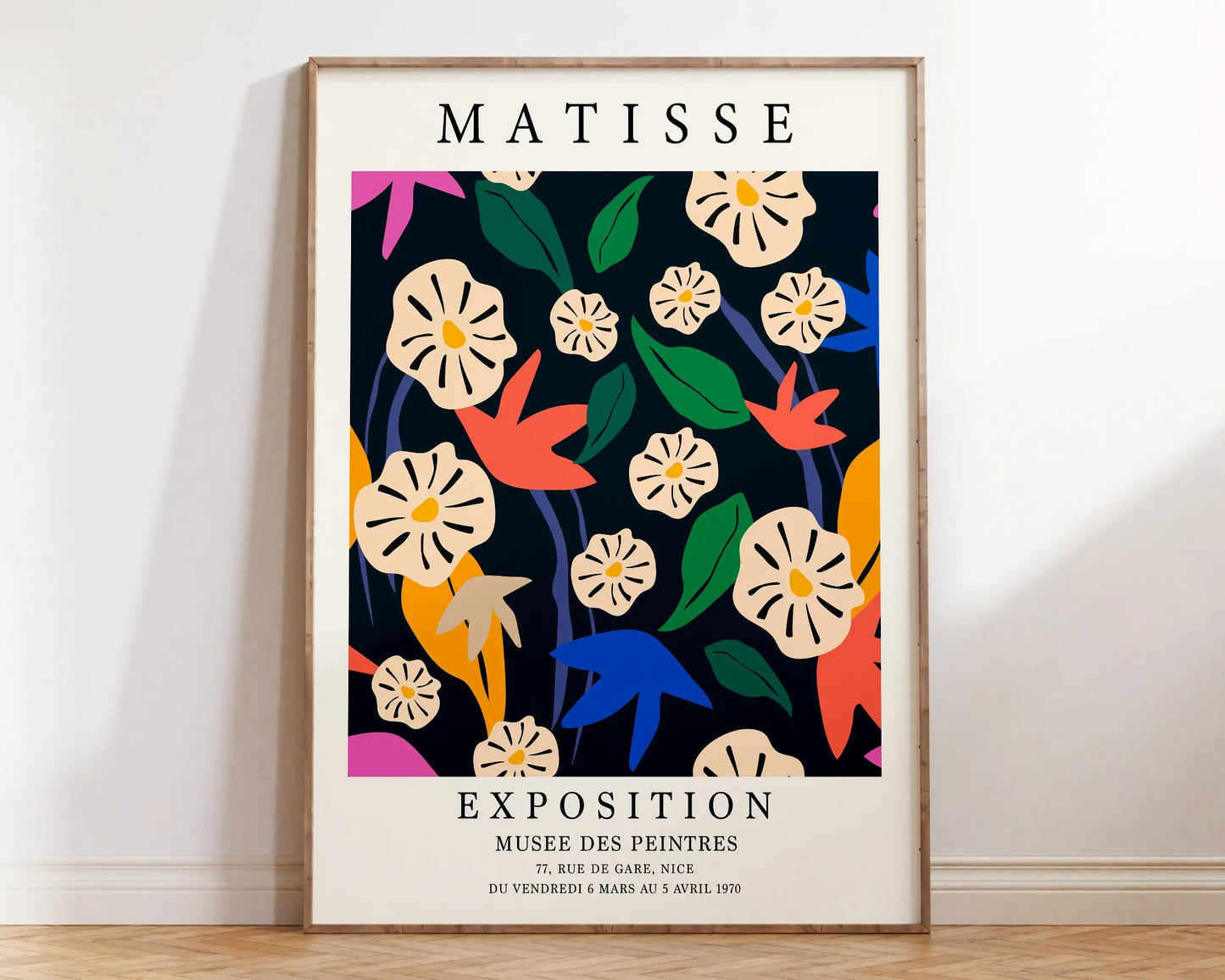 Abstract Flowers Matisse Poster and Prints Flower Market Matisse Floral Canvas Matisse Botanical Cut Outs Exhibition Painting Peaceful Pleasures Health and Wellness