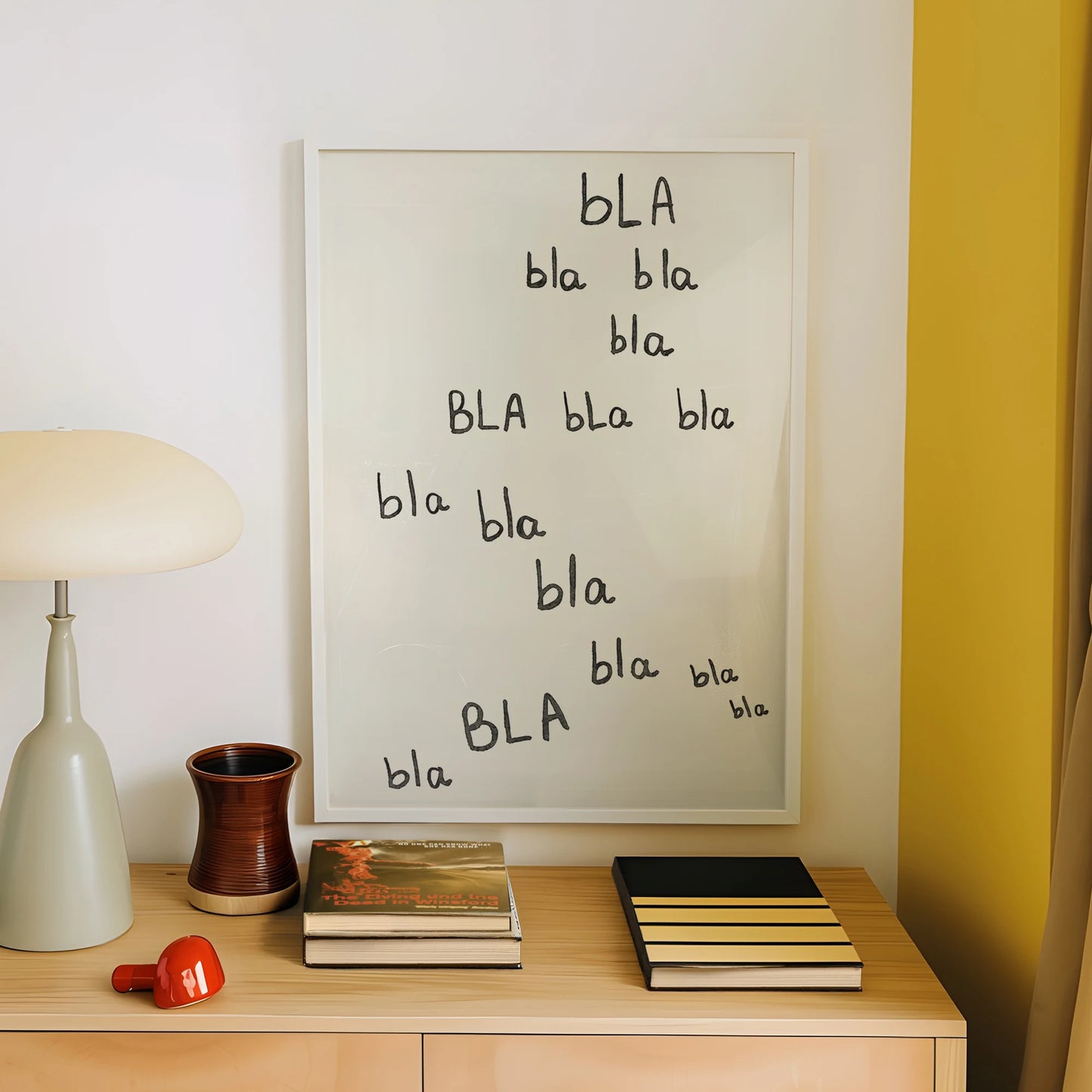 Modern Minimalist Typography Canvas Wall Art Print | Home Decor