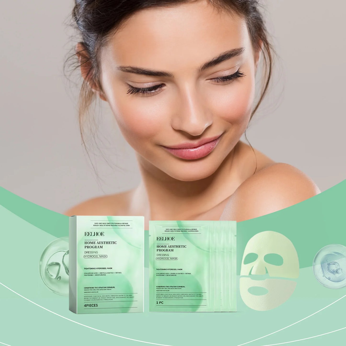 Tightening Hydrogel Mask Effectively Nourishing Enhancing Skin Elasticity Brightening Dull Skin Retinol Moisturizing Facial Mask Peaceful Pleasures Health and Wellness