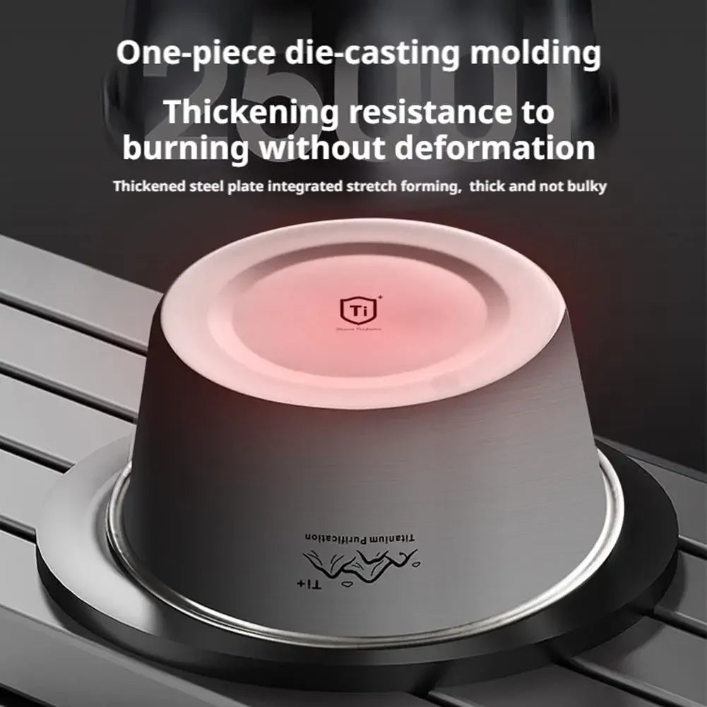 Rust Proof Titanium Ultralight Portable Food Sealing Bowl with Lid Fresh-keeping Portable Purification Dinner Box For Picnic Peaceful Pleasures Health and Wellness