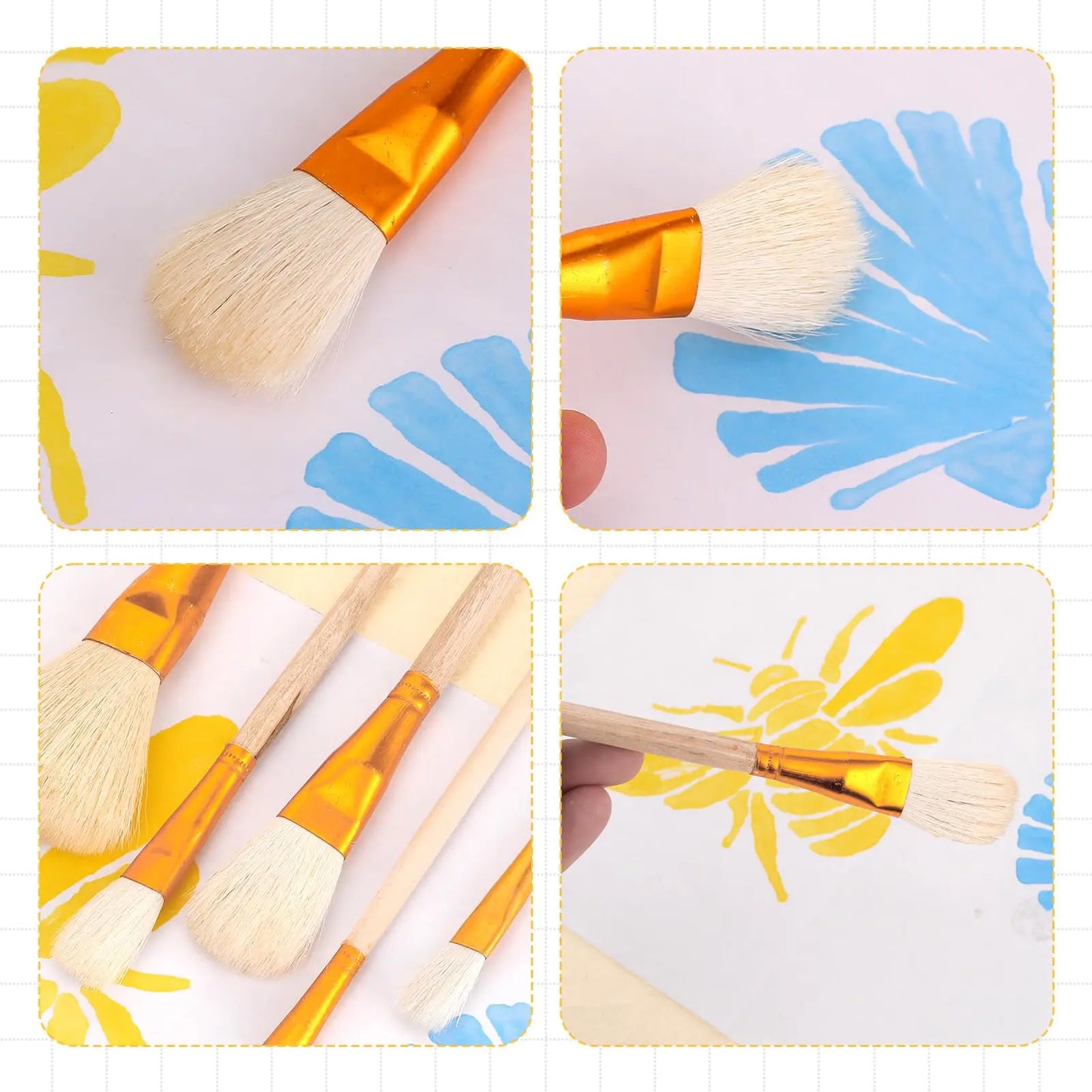 Bview Art Premium Ceramic Glazing Brush 9 Pottery Painting Tools