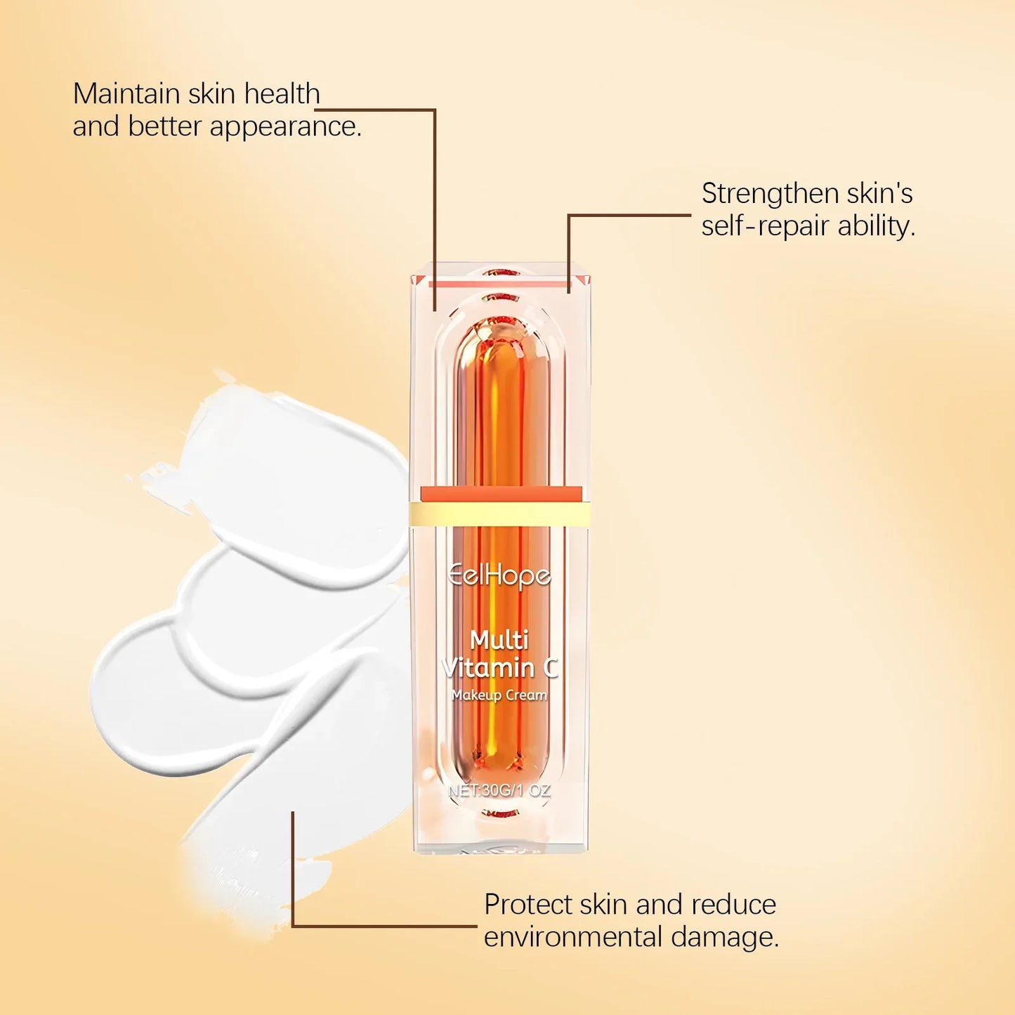Eelhope Vitamin C Face Cream – Brighten, Tone & Conceal Pores