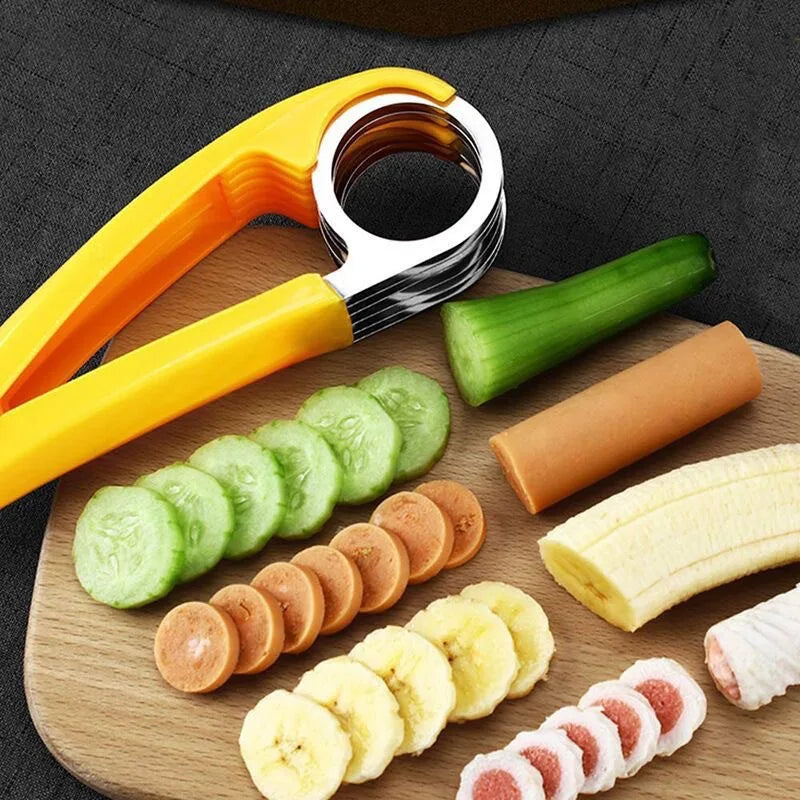 Slicer banana ham fruit ultra-thin manual creative multi-functional cutter melon cutting artifact kitchen special tool Peaceful Pleasures Health and Wellness