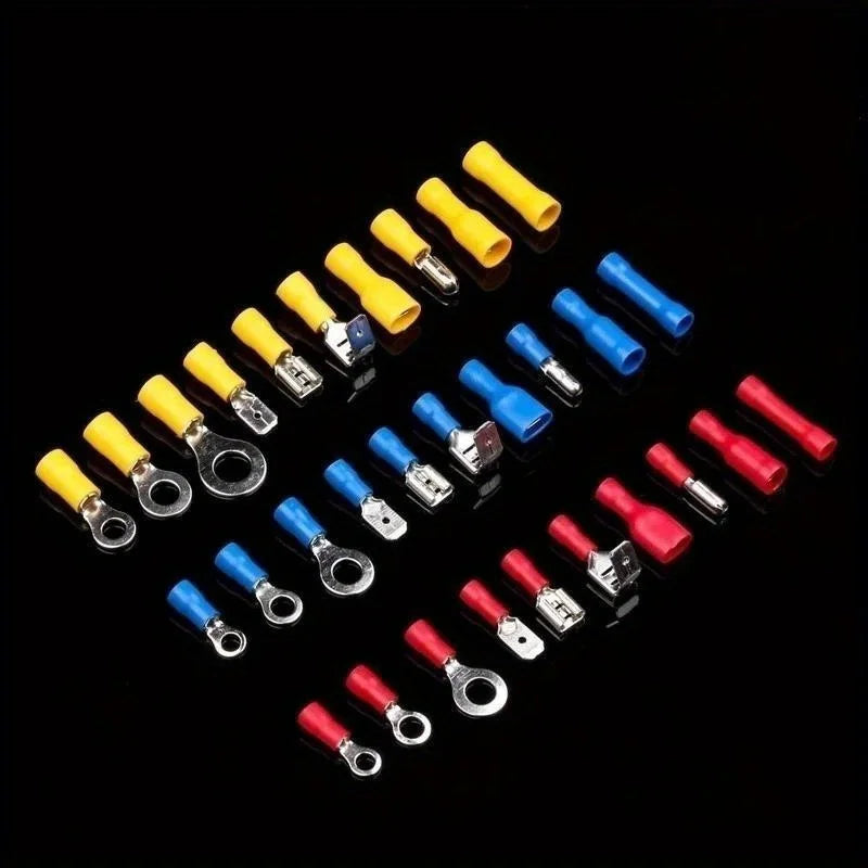 Insulated Electrical Terminal Kit – Spade Ring Fork Butt Connectors Peaceful Pleasures Health and Wellness