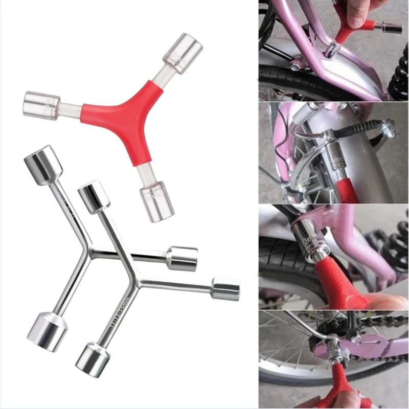 2PCS Y Shape Socket Wrench Bike Allen Wrench Internal Hexagon Wrenches 8/9/10mm 8/10/12mm MTB Road Bicycle Cycling Hex Key Tools Peaceful Pleasures Health and Wellness