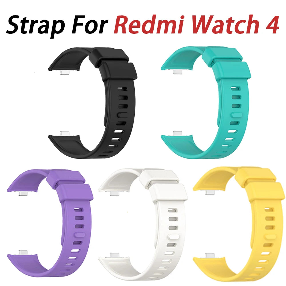 Silicone Sport Band for Redmi Watch 4 5 & Mi Band 9 Pro 8 Pro