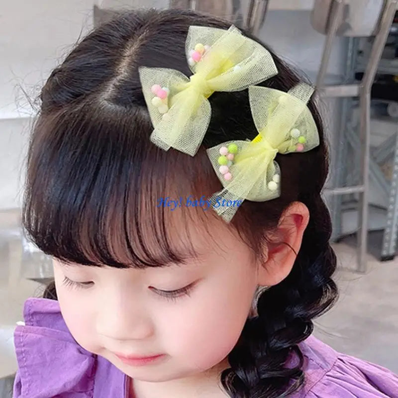 Baby Girl Flower Hair Clip Set – 10 Pcs Cute Hairpins
