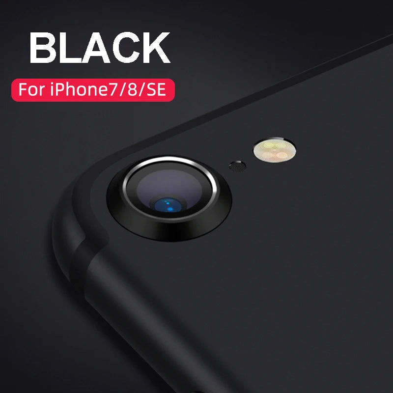 Lens Protection Circle For iPhone7 8 SE2 Bulletproof Screen Protector Camera Metal Phone Protective Cover Glass Film Accessories Peaceful Pleasures Health and Wellness