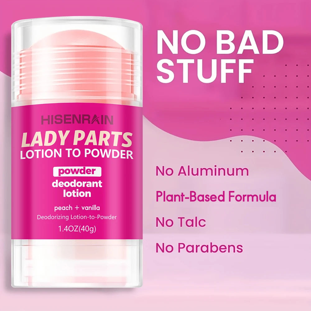 Feminine Intimate Deodorant Peach Stick for Women - Long-Lasting Odor Neutralizer, Fresh & Gentle Care, Natural Ingredients. Peaceful Pleasures Health and Wellness