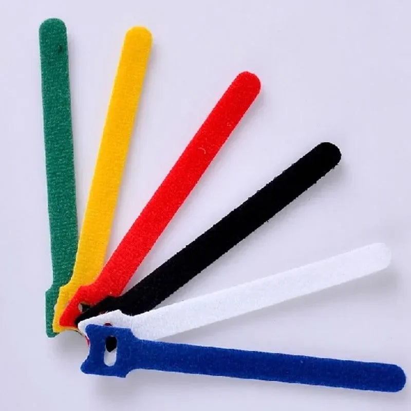 Reusable Self-Adhesive Nylon Hook & Loop Cable Straps 12×150mm