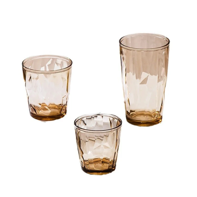 1PC Acrylic AS water cup Household color plastic cup gargle beer cup Restaurant juice cup drop resistant reusable Peaceful Pleasures Health and Wellness