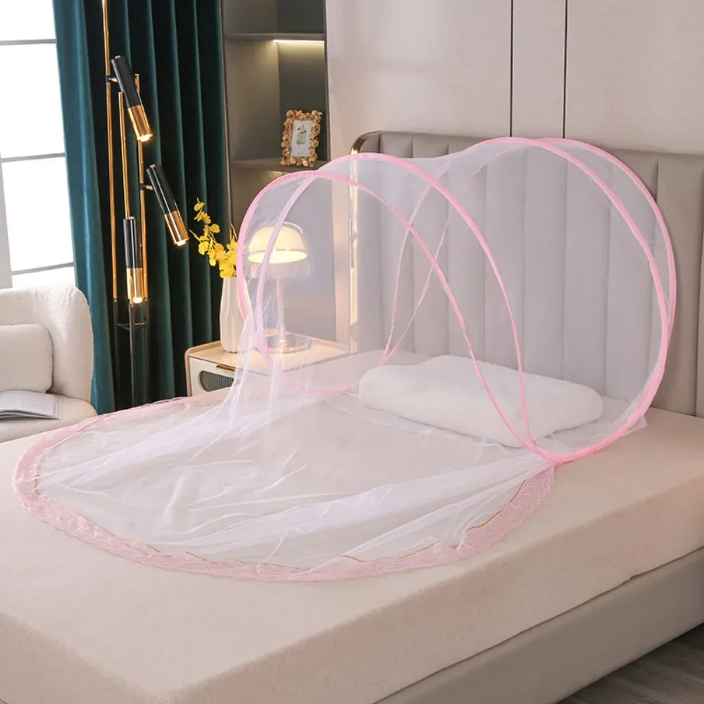 Portable Folding Travel Mosquito Net – Single Bed Screen Tent