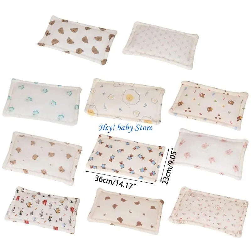 Newborn Baby Pillow – Soft Breathable 100% Cotton Head Support
