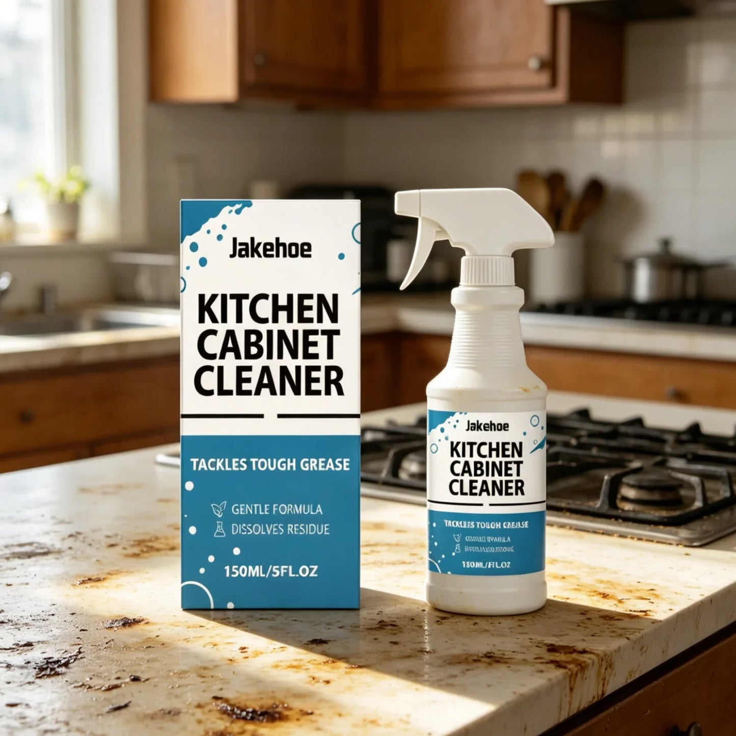 Jakehoe Kitchen Degreaser Foam Spray – Oil Stain Remover 150ml