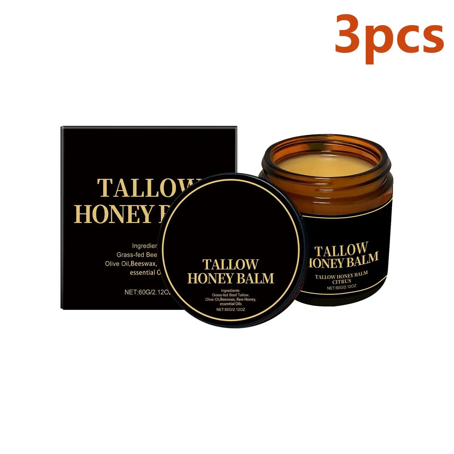 Tallow & Honey Balm Face Moisturizer | Deep Hydration 60g