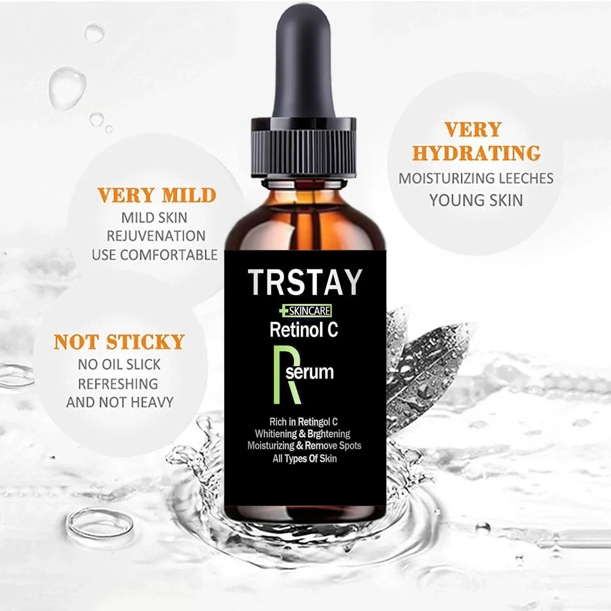 TRSTAY Vitamin C Facial Essence – Hyaluronic Acid & Vitamin E