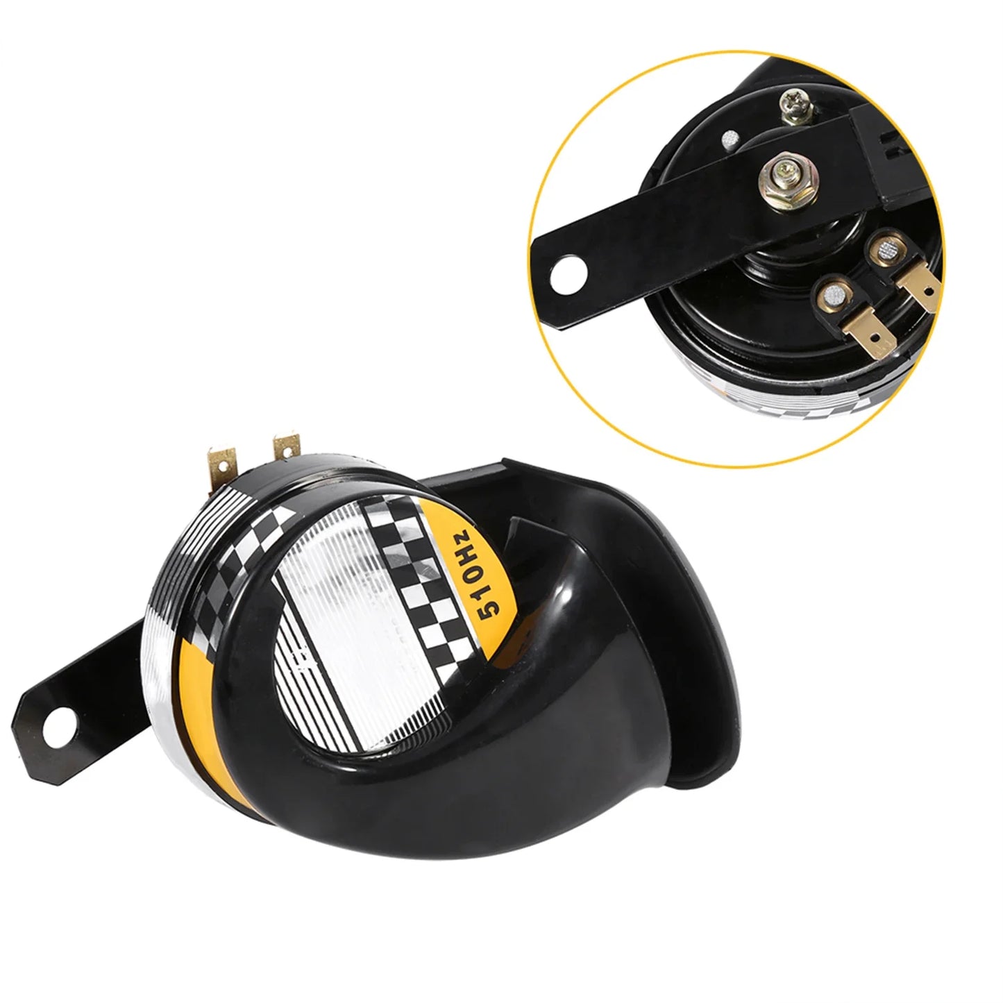 Snail Air Horn Motorcycle Speaker Mini Loud Electronic Voice 12V 510HZ