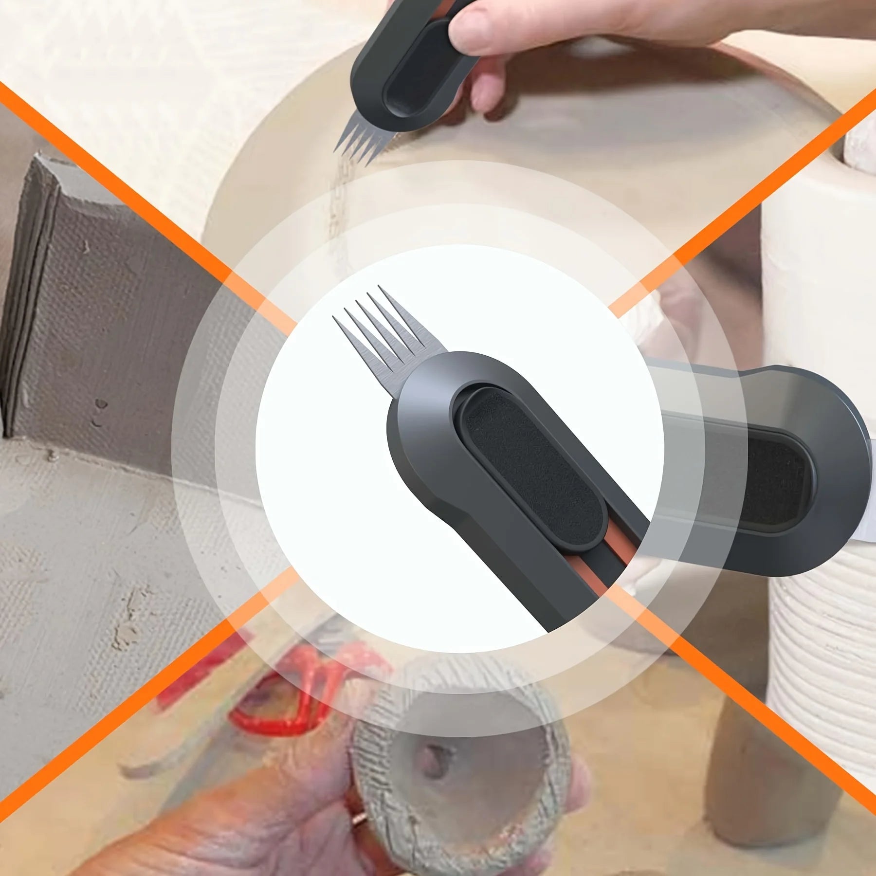 3-Pack Retractable Scoring Tools for Pottery Durable Ceramic Texture Tool DIY Carving Clay Tool Clay Ceramics Sculpture Tools Peaceful Pleasures Health and Wellness