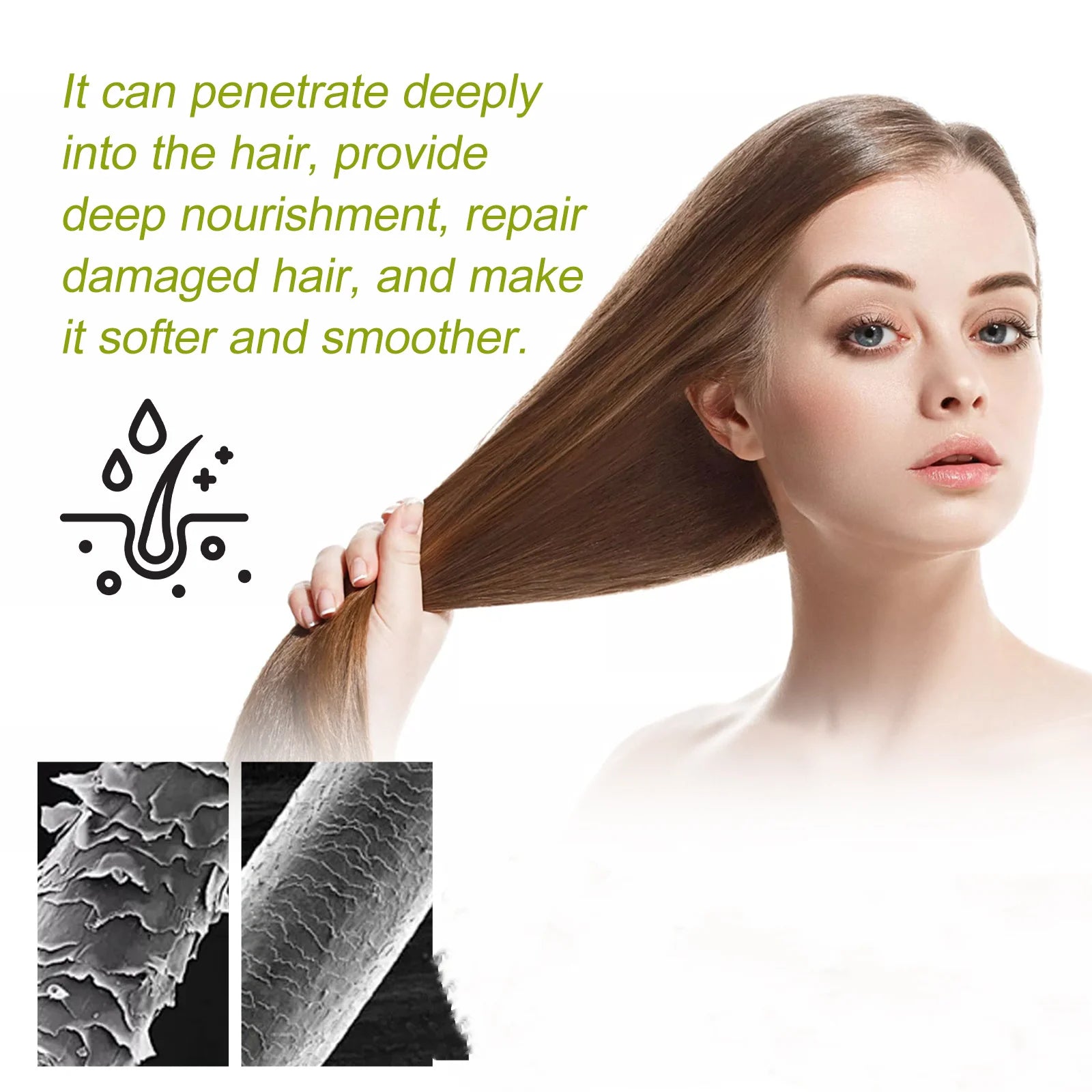 Castor Oil Natural Hair Care Set Nourish Hair Shampoo Conditioner Repair Hot Dyeing Damage Oil Fragrance Shiny Hair Care Mask Peaceful Pleasures Health and Wellness