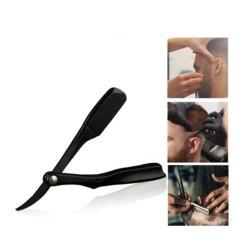 Foldable Straight Edge Safety Razor | Pro Barber Shaving Knife