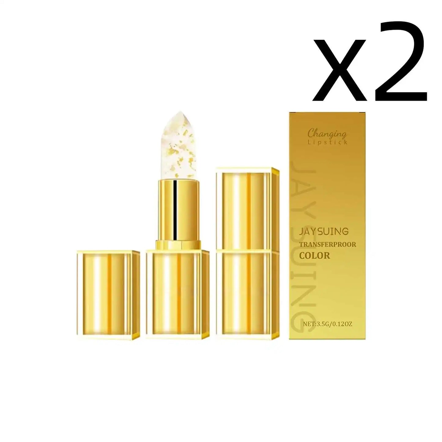 Jaysuing Gold Color-Changing Lip Balm | Hyaluronic Acid Hydrating
