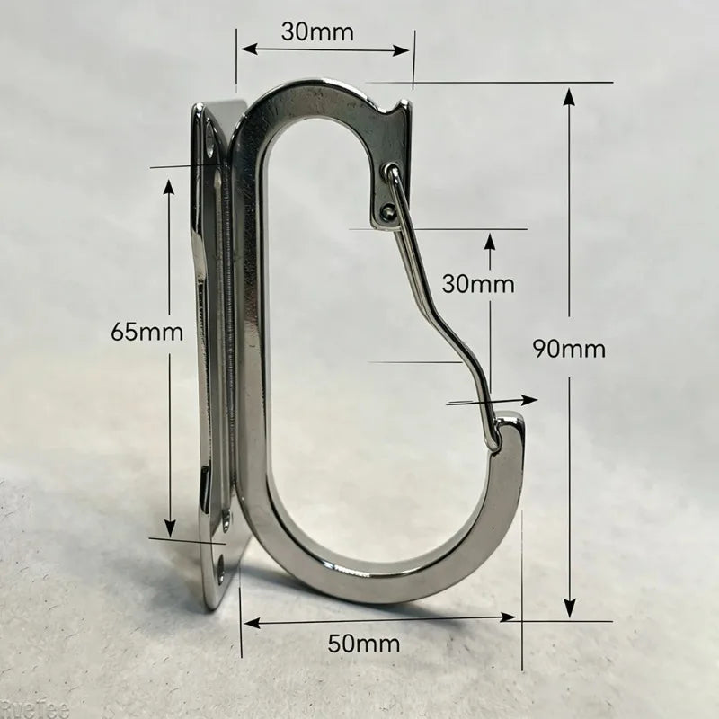 Stainless Steel Quick-Release Belt Clip Hook | Tool Belt Holder
