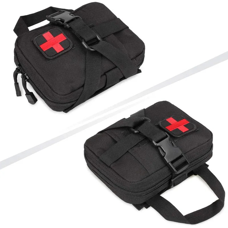 Upgrade Tactical EMT Pouch Rip Away Molle Medical kit IFAK Tear-Away First Aid Kit Travel Outdoor Hiking mergency Survival Bag Peaceful Pleasures Health and Wellness