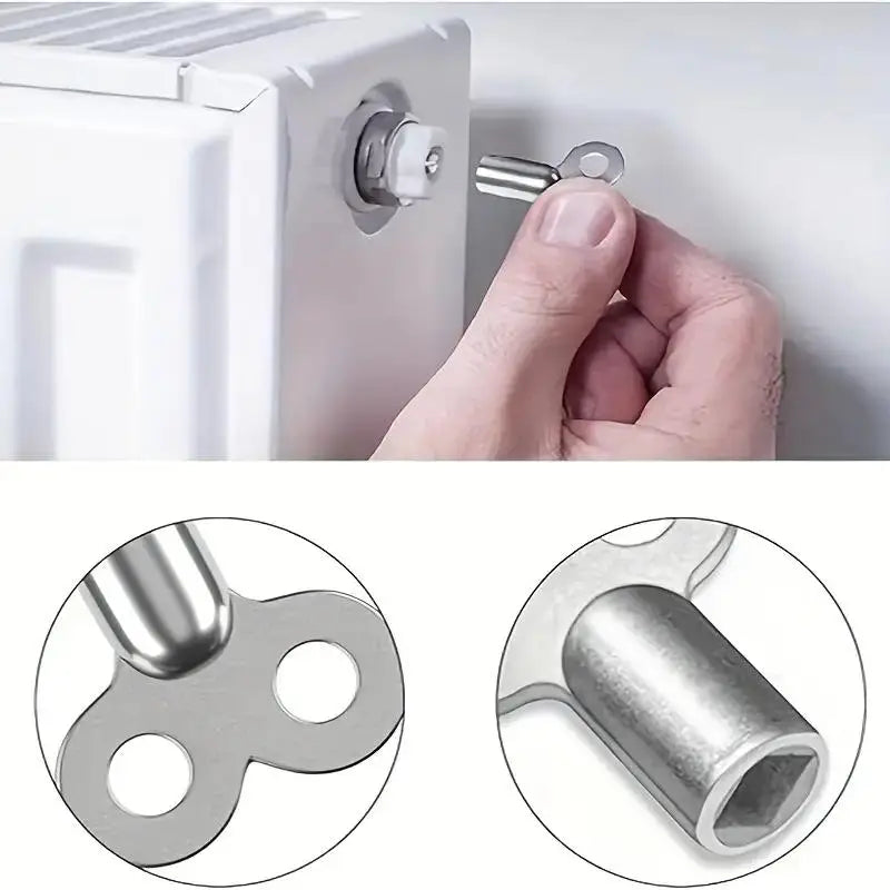 1 Zinc Alloy Radiator Key Bleeding Air Radiators Square Socket Vent