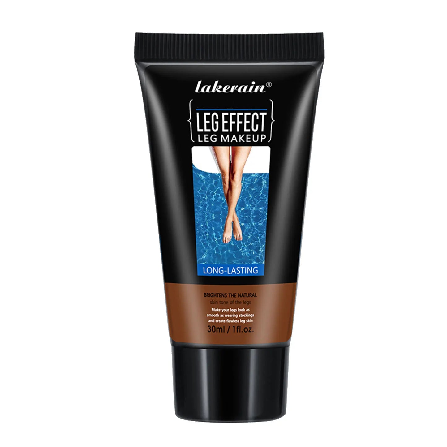Medium Shade Leg Makeup Lotion Waterproof Non Transfer Easy Application Leg Foundation Cover Scars Varicose Vein Tattoo Flawless Peaceful Pleasures Health and Wellness 3Deep Brown