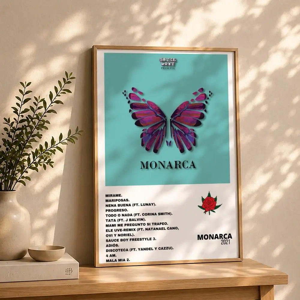 Dellafuentes Singer HD Poster | Self-Adhesive Waterproof Wall Art Music Wall Poster Peaceful Pleasures Health and Wellness
