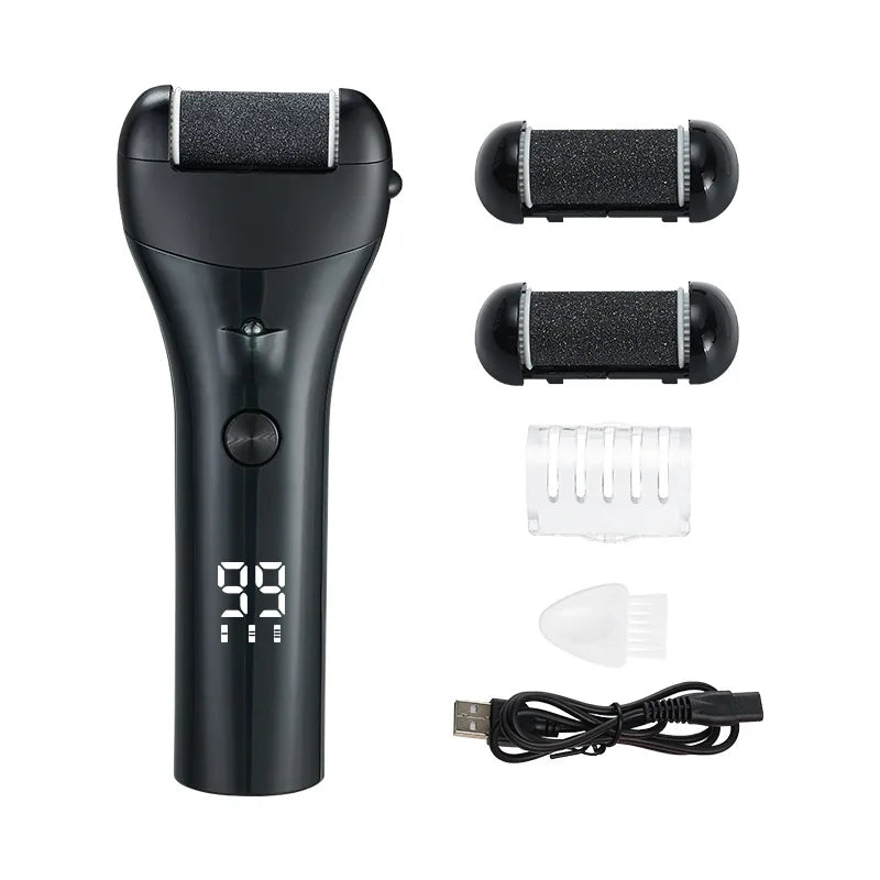 Eletric Pedicure Tools Professional Grinding Exfoliator For Heel Callus Foot Dead Skin Scab Remover Remover Repair Care Sander Peaceful Pleasures Health and Wellness black