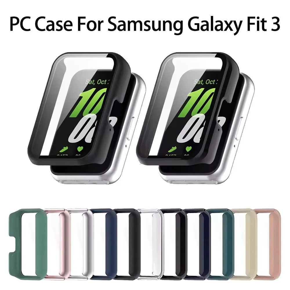 Samsung Galaxy Fit 3 SM-R390 PC Case + Tempered Glass Peaceful Pleasures Health and Wellness