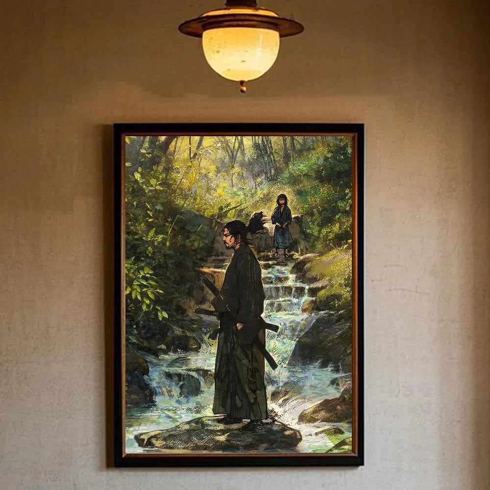 Vagabond Manga Poster – HD Waterproof Sticky Wall Art Decor