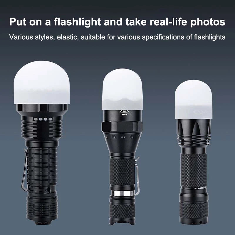 2Pcs Silicone Elastic Flashlight Lampshade For SP31 SP35 IF22A C8G IF25A SP36 S2 C8 EA01 TS21 Q8 14-75MM Torch Peaceful Pleasures Health and Wellness