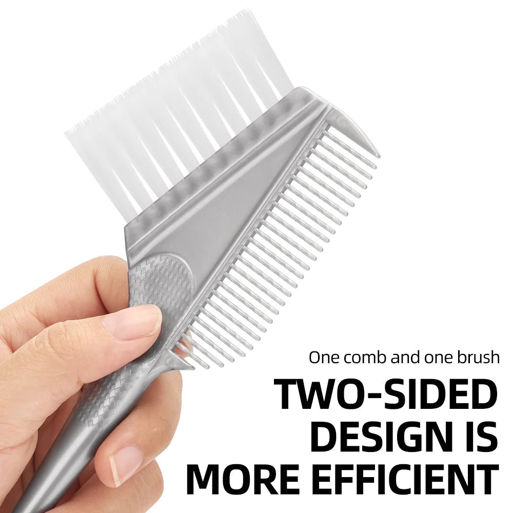 Professional Hair Dye Brush - Salon Quality Coloring Tool with Soft Bristles for Home Use, DIY Styling - Red/Gray, 1PC Peaceful Pleasures Health and Wellness
