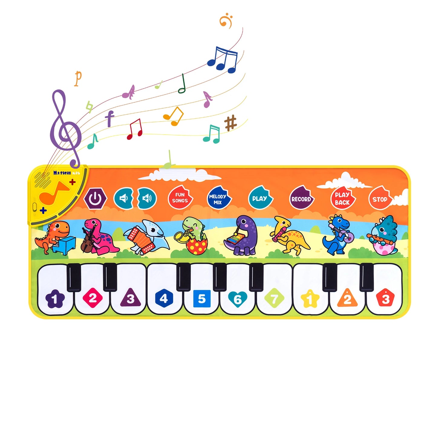80 Kid Music Piano Mat Toddler Floor Baby Keyboard Dance 8 Animal